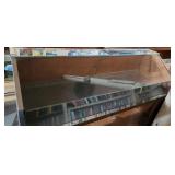Vntg Slant Front Glass Display Case