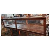 Antq Oak Display Case