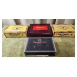 4pc Vntg Cigar Boxes
