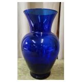 Vntg Cobalt Blue Flower Vase