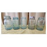 5pc Qt Atlas Mason Jars