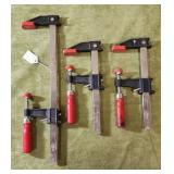 3pc Bessey Adj. Clamps