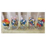 5pc Smurf Glasses