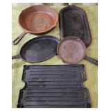Vntg 5pc Cast Iron