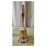 11" Vntg Polished Brass Bell