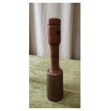 8"Vntg Brass Bell w/ Wooden Handle