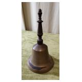 Vntg 6.5"T Brass Hand Bell