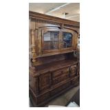 Vntg 2 pc China Hutch