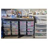 Large Misc. Art Crafting Supplies & Storage Racks