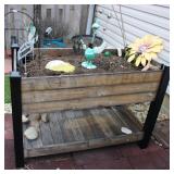 Raised Garden Bed w/ Decor