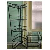 2 Metal Storage Shelving Units