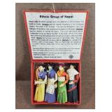 Set of 4 Handmade Ethnic Group of Nepal Women