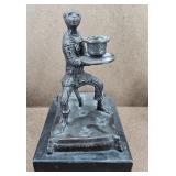 Vtg Anthropomorphic Bronze Monkey Candle Holder