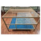 Sauder Coral Cape Glass Coffee Table