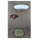 Marble & Wood Eclipse Drink Table