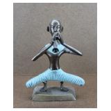 Heavy Bronze Musician Statue
