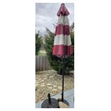 Outdoor Umbrella w/ 2 Umbrella Stands