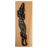 Wooden Gecko Lizard Wall Art