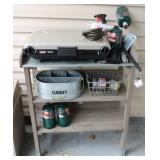 Coleman Propane Portable Grill w/ Shelf & Contents