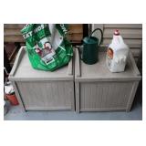 Suncast Storage Bins w/ Gardening Supplies