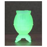 3" Uranium Glass Vase