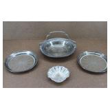 Vintage Sterling Silver Table Trays