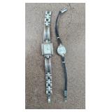 Vtg Sterling Fossil Watch w/ Vtg Stellaris Watch