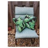 Metal Outdoor Chair w/ Cushions