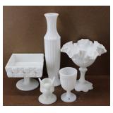 Milk Glass Vase Collection