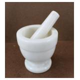 Creative Home Natural Marble Mortar & Pestle