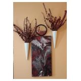 Red/ Gray/ Black Wall Decor