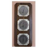 Vintage Springfield Weather Thermometer Barometer