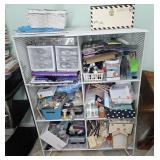 Large Misc. Arts & Crafts Collection w/ Shelving