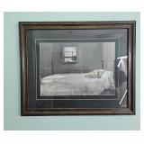 Master Bedroom By Andrew Wyeth Framed Art Print