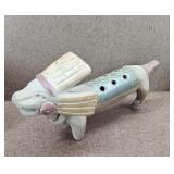 Vtg Aztec Mayan Clay Dog Whistle