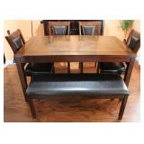 Real Living Harlow 6pc Padded Dining Set w/ Bench