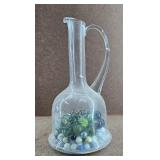 Vintage Marble Collection in Etched Glass Pitcher
