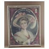 Olympia Beer Advertising Poster Framed