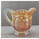Marigold Carnival Glass Creamer