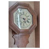 Antique American Calendar Wall Clock
