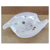 Venetion Opaline Art Glass Bowl