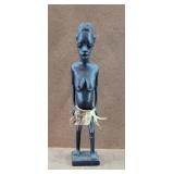 Hand Carved African Woman Ebony Figurine