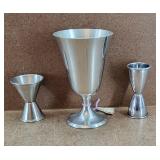 Pewter Silverplate Barware