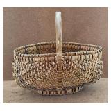 Primitive Oak Buttocks Weave Basket
