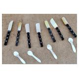 Mother of Pearl Butter Knives & Salt Spoons