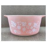 Vtg Pink Gooseberry 1qt Pyrex Bowl