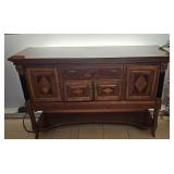1960s Marquetry Inlay Credenza