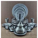 30pc + Pewter & Aluminum Set