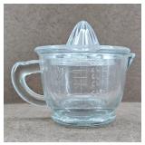 Juicer Measure Cup Pressed Clear Glass