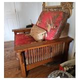 Early 20th C. XL Chair - Reversible Cushions